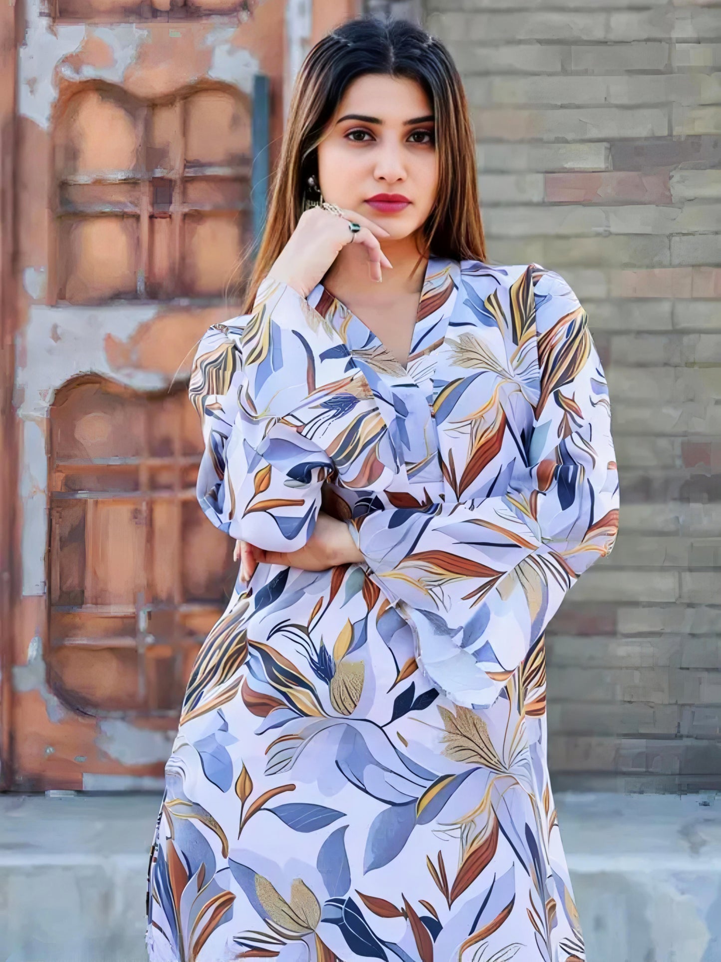 Elegant Floral Printed Co-ord Set | Stylish Summer Wear for Women