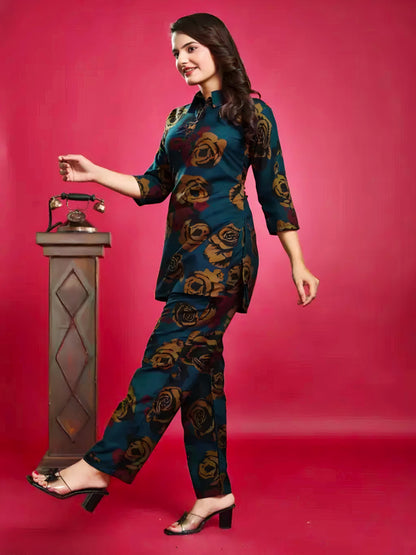 Floral Printed Co-Ord Set for Women – Stylish & Comfortable