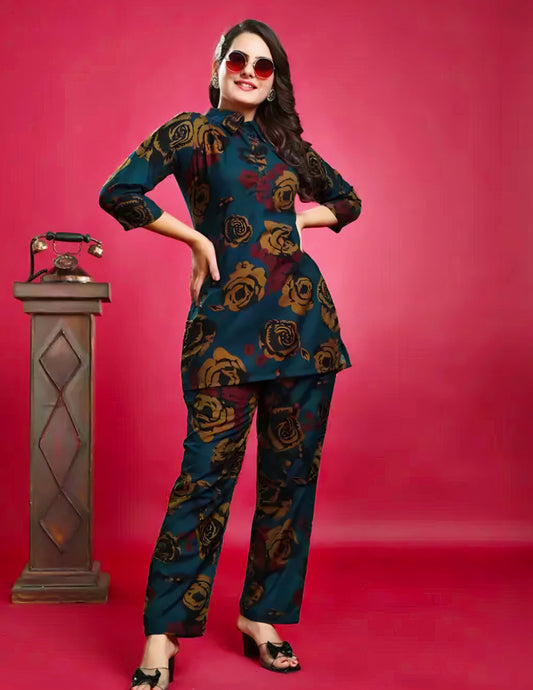 Floral Printed Co-Ord Set for Women – Stylish & Comfortable