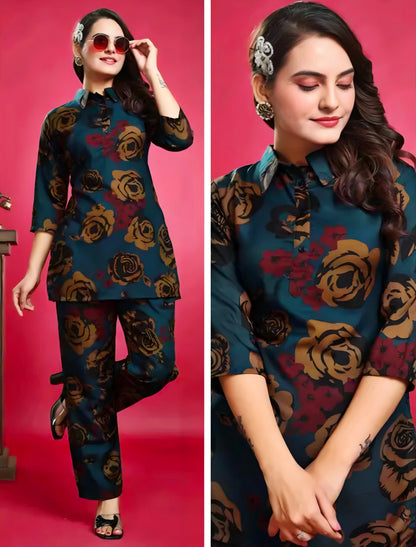 Floral Printed Co-Ord Set for Women – Stylish & Comfortable